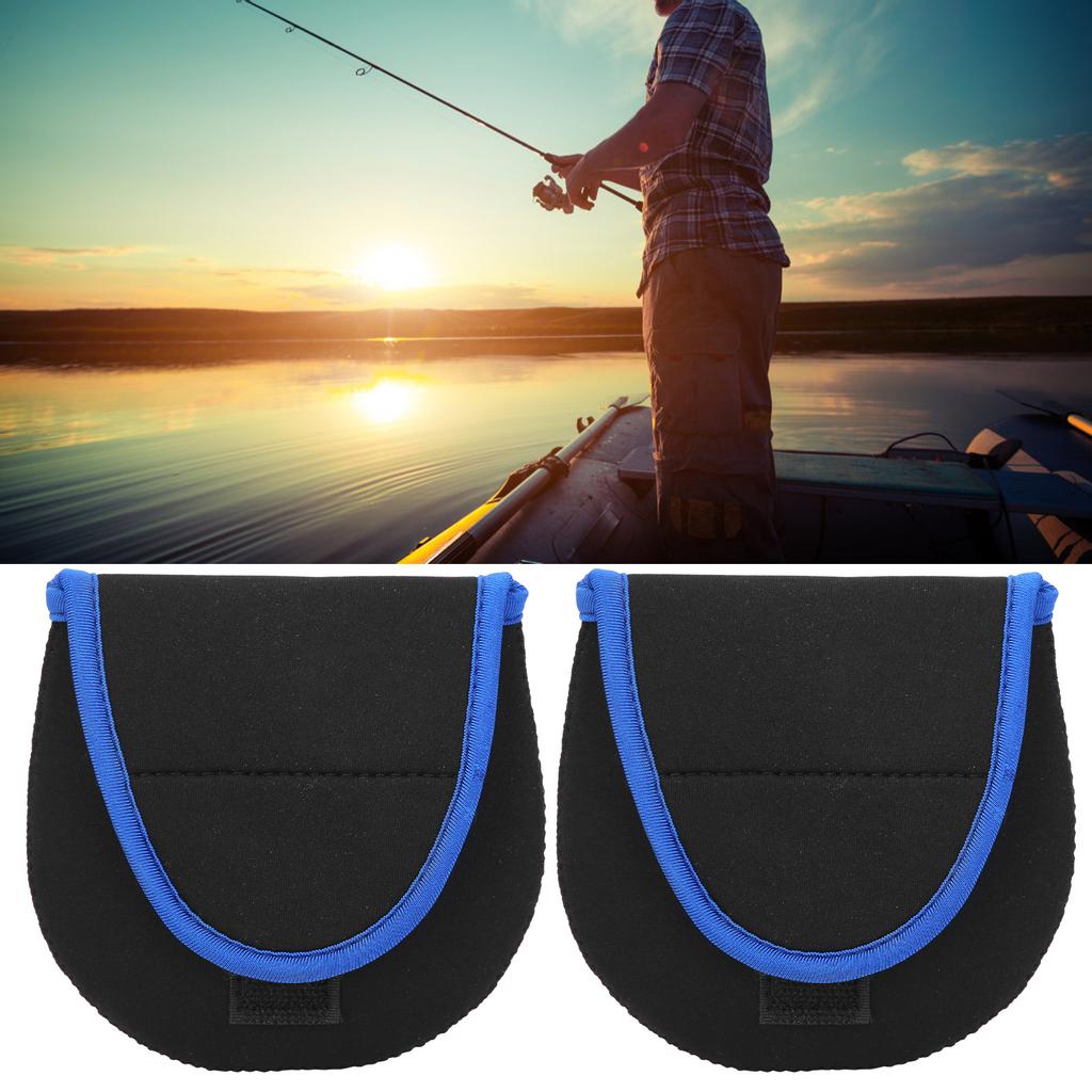 2pcs Fishing Reel Protective Case Cover Fishing Reel Storage Bag Pouch Accessories F43