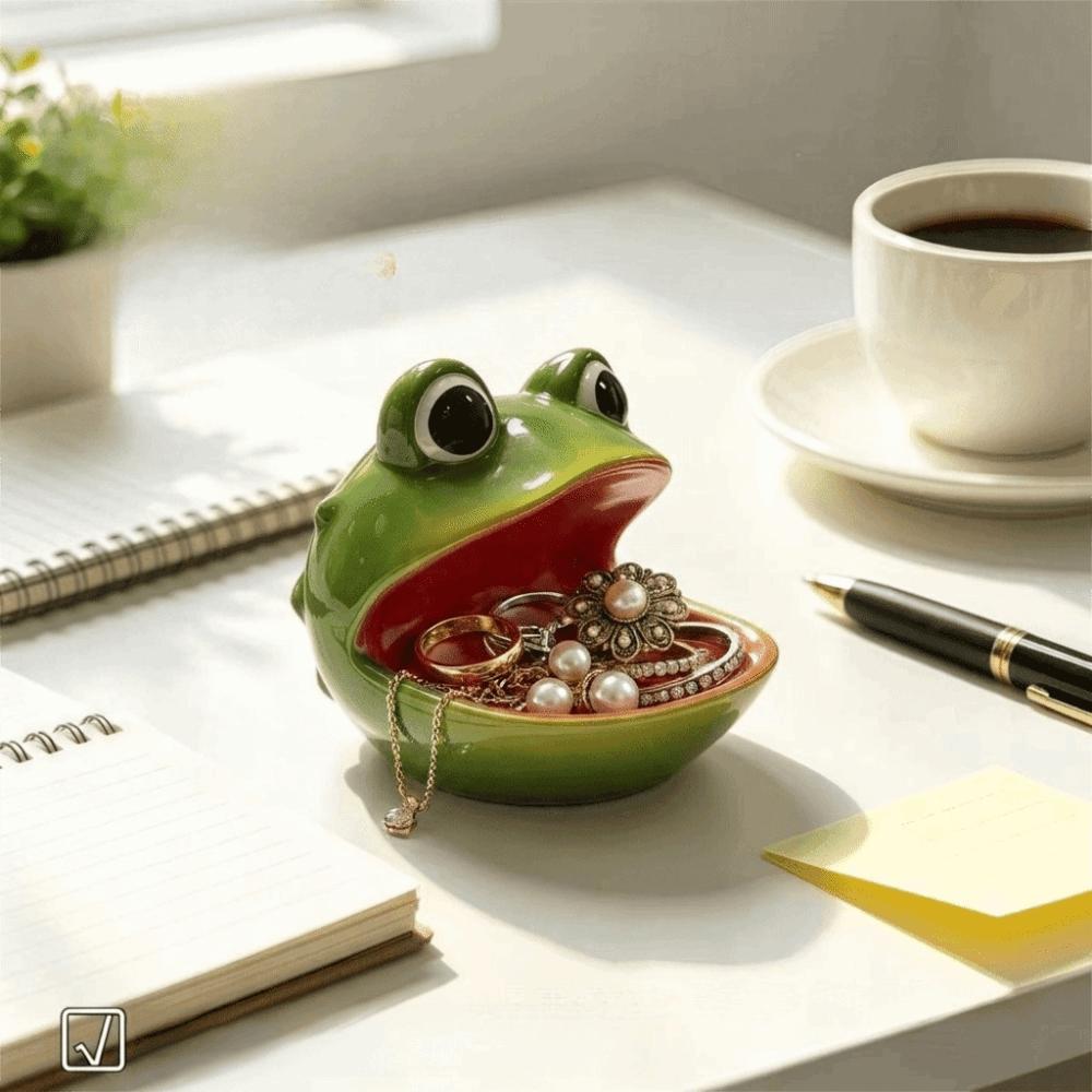 Hollow Storage Cavity Resin Storage Ornament Frog Snail Shaped Decorative Statue Housewarming Gift