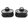 Durable-Finned Oval Black Aluminum Valve Cover Breather & PCV Valve Combo Kit Durable For Chevy Ford Mopar SBC BBC 350