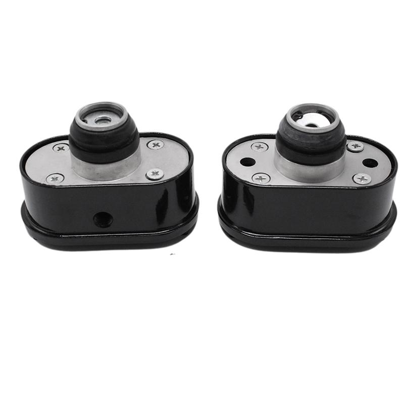 Durable-Finned Oval Black Aluminum Valve Cover Breather & PCV Valve Combo Kit Durable For Chevy Ford Mopar SBC BBC 350