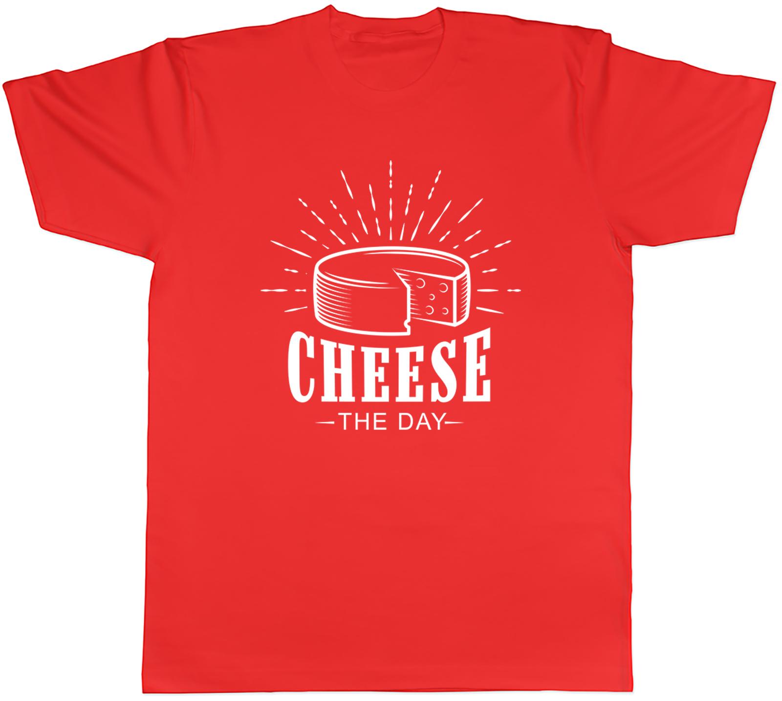 Funny Cheese the Day Mens TShirt Sieze the Day Tee Gift S