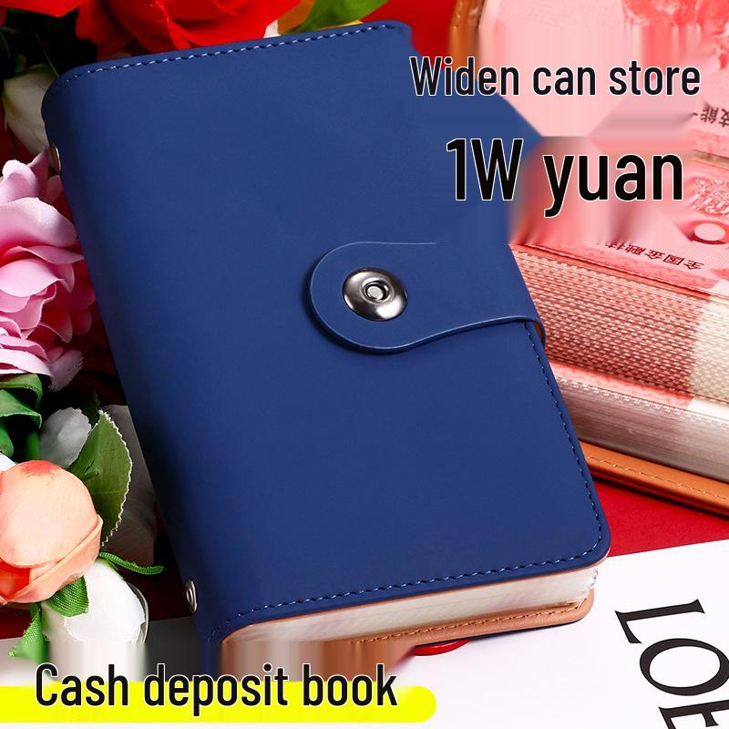 Waterproof Cash Savings Book: Large Capacity Money Storage Album & Banknote Clip