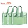 Thick Handled Document Folder Transparent Waterproof Durable Student Tutoring Paper Homework Book Storage Bag Organizer Pouch