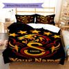 Galatasaray S Custom Name Pattern Bedding,Quilt Set Quilt Cover Pillowcase Home Birthday Gift(1 * duvet cover + 2 * pillowcase, without core)