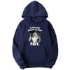 If They Talk Behind Yo Back Funny Meme Emo Men's Hoodies 2024 Autunm Harajuku Retro Oversized Fart Wolf Printed Men Hoody