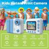 Appareil photo pour enfant - 2,4 pouces - Impression thermique instantanée - 32 Go - Double objectif