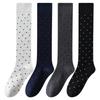 Polka Dot Print Long Socks Lingerie Sexy Mesh Fishnet High Knee Sock Women Summer Nylon Thin Transparent Lolita Kawaii Stockings