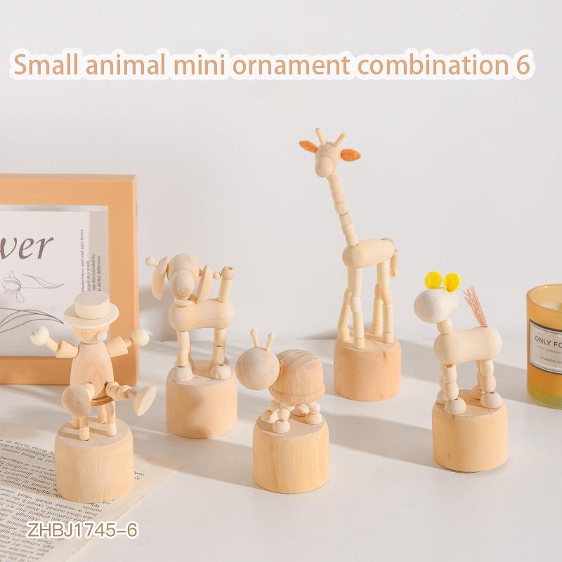 Cute Dancing Puppet Ornament Series Kawaii Animal Ornaments Bedroom Desktop Ornaments Birthday Gifts for Children