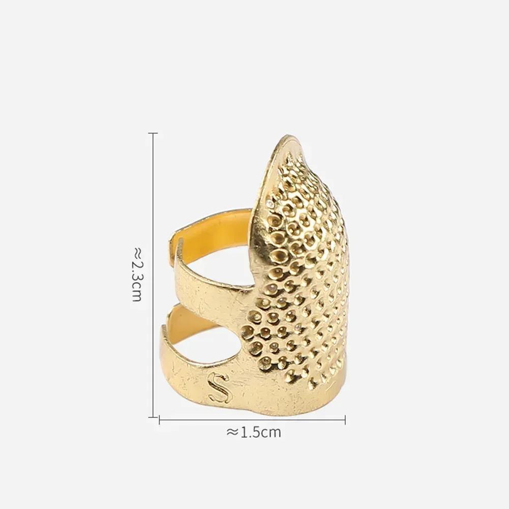 10 шт. Регулируемый швейный наперсток Ретро Швейный Защитный чехол для пальца Игольный наперсток Кольцо Ручная работа DIY Ремесло Вышивка Шитье