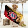 Bayern Munich Soccer Poster Customizable Name Beach Towel High Absorbency & Quick-Dry Suitable for Sports Travel Swimming Yoga Bathroom Beach And Pool