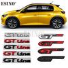 Neues 3D GT Line Metall Chrom Zinklegierung Emblem Auto Plakette Karosserie Kotflügel Klebe Emblem für GT RCZ 308 508 3008 5008