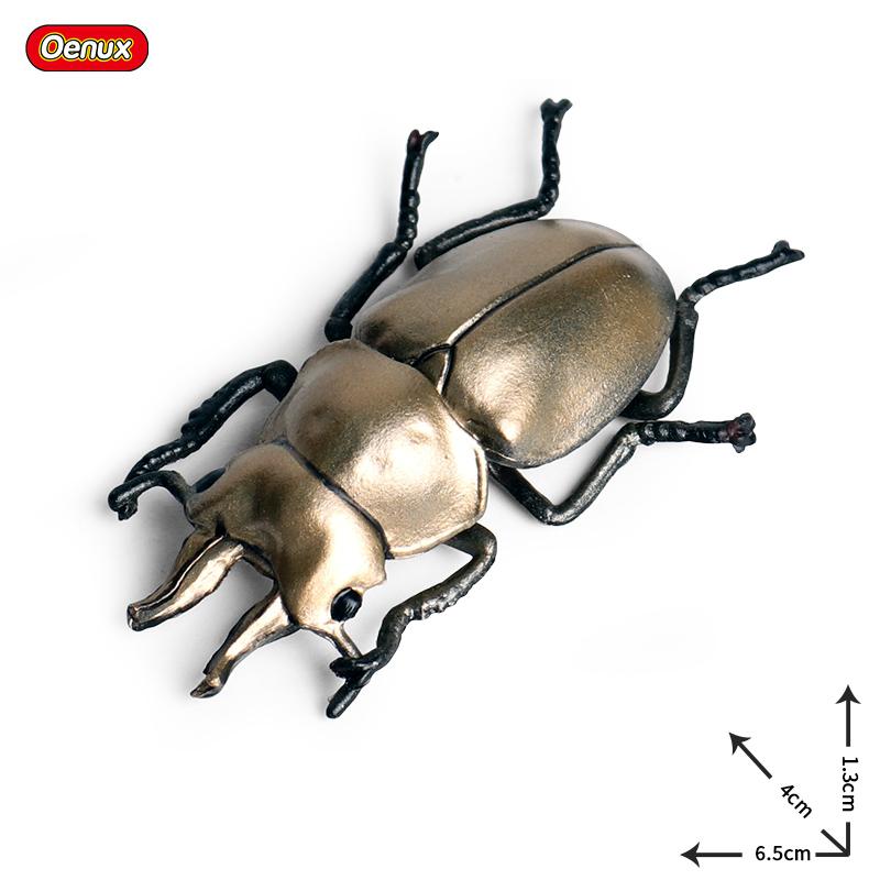 Oenux Wild Insect Animals Model Mantis Grasshopper Butterfly Bee Beetle Action Figures PVC Science Education Collection Kid Toy