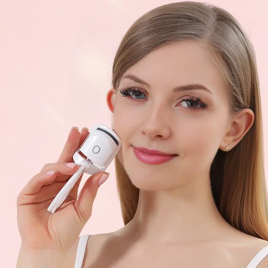 Vyhřívaný natáčka na řasy USB dobíjecí elektrická natáčka na řasy 2 teploty Rychlé nahřívání Přenosný pro ženy Nástroje na natáčení očních řas
