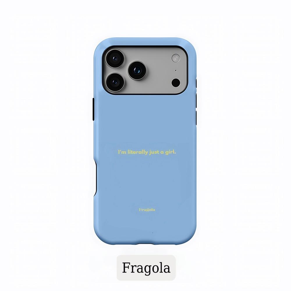 

Phone Case for iPhone 17 16 15 14 13 12 11 X XS XR Air Pro Max Plus Luxury Clmj Fragola MEANS GIRLS Double-layer Back Cover iPhone 17 Air