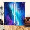 2-Piece Galaxy Tree Shadow Print Curtains Privacy Semi-Blackout Rod Pocket Drapes For Bedroom Living Room Study Kitchen - Modern