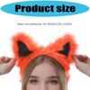 Nepbonten Vossen Wolvenoren Haarband Furry Handgemaakt Dierenoren Haarband Hoofddeksel Halloween Kostuum Cosplay Accessoires