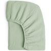 Soft Breathable Muslin Cotton Baby Fitted Sheet Newborn Crib Bed Sheet Universal Solid Color Infants Cradle Flat Sheet