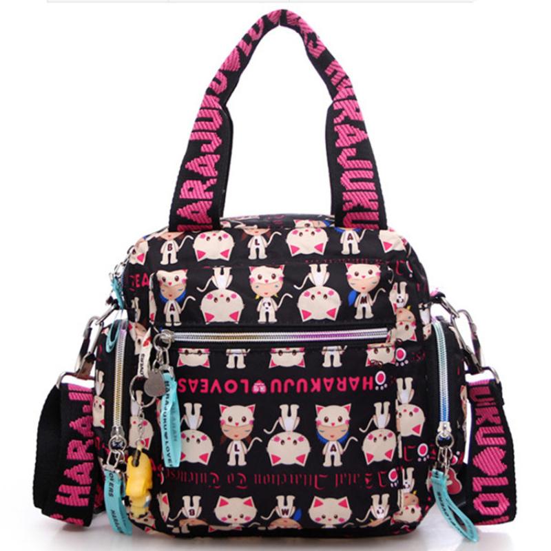 Geantă de umăr pentru femeie nouă, culoare bomboană, 2024, geantă de cowboy, drăguță, fată, Harajuku, geantă de mână pentru copii, geantă multifuncțională din pânză Oxford