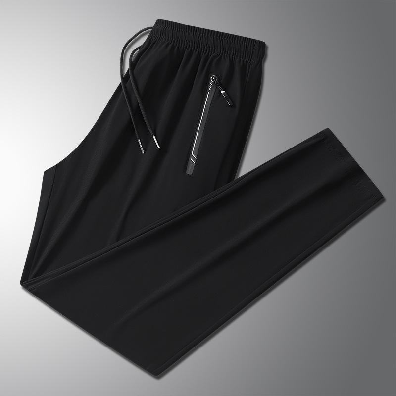 Quick-Dry Ice Silk Summer Casual Pants - Versatile & Trendy Sportswear