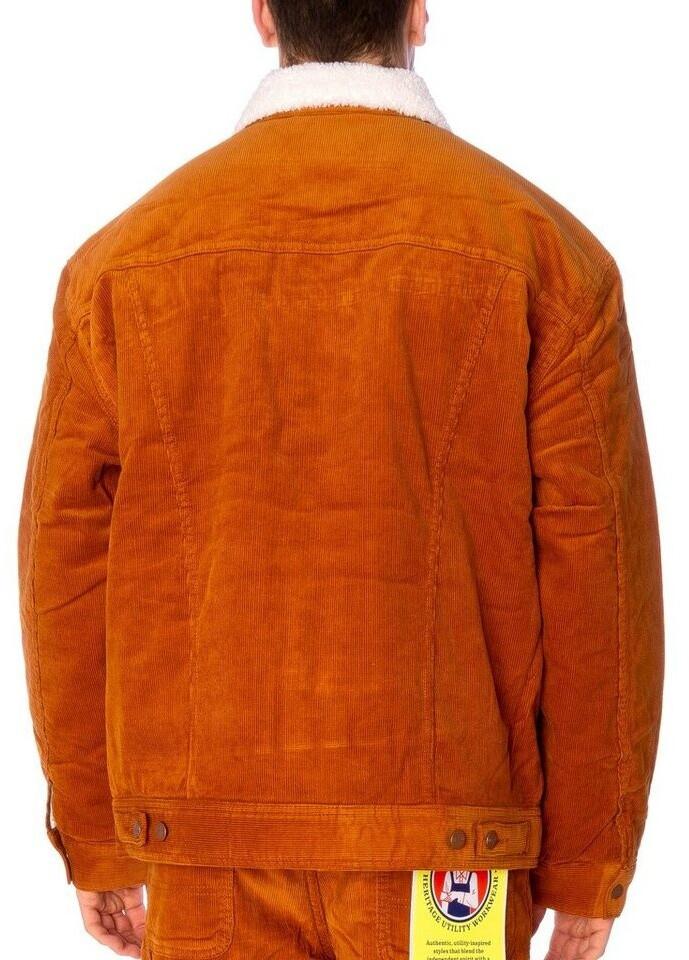 Přechodová bunda Wrangler Antifit Sherpa Jacke koženě hnědá