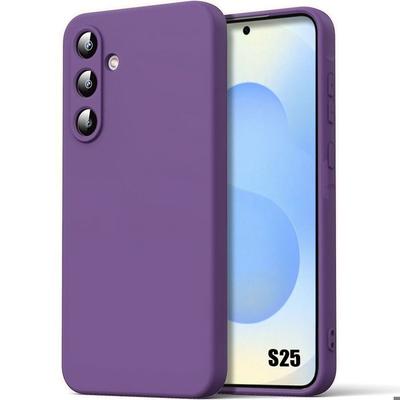 Funda para Samsung Galaxy S25 - Silicona Suave Anti-Rayaduras - Morado Oscuro - BOOLING®