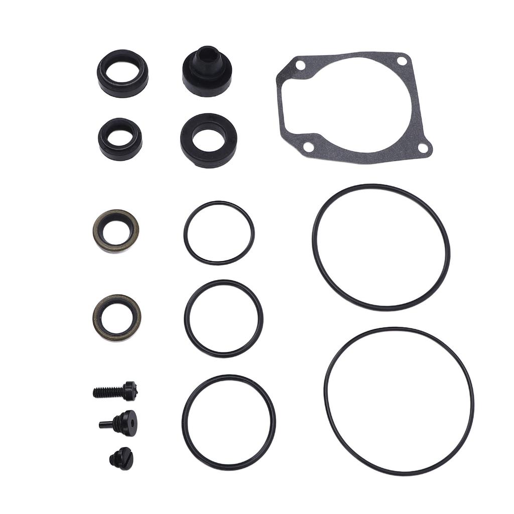 Lower Unit Gearcase Seal Kit Superior Sealing Metal Rubber High Performance 433550 for 25 40 48 50 Hp Outboard Motor