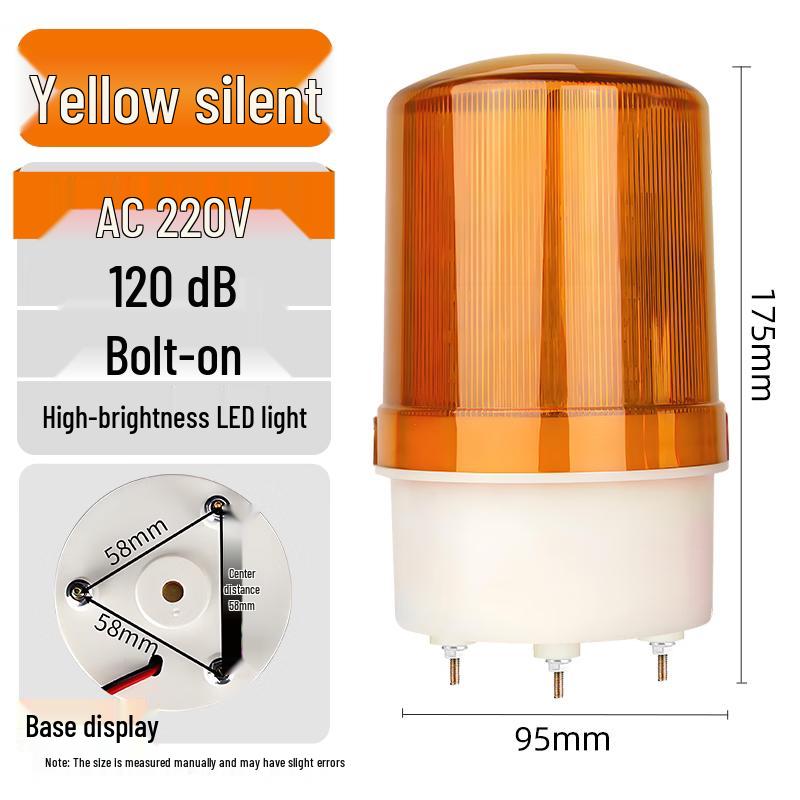 MDNG BR-105 Rotating LED Strobe Siren & Warning Light CN Plug (adapter Included)
