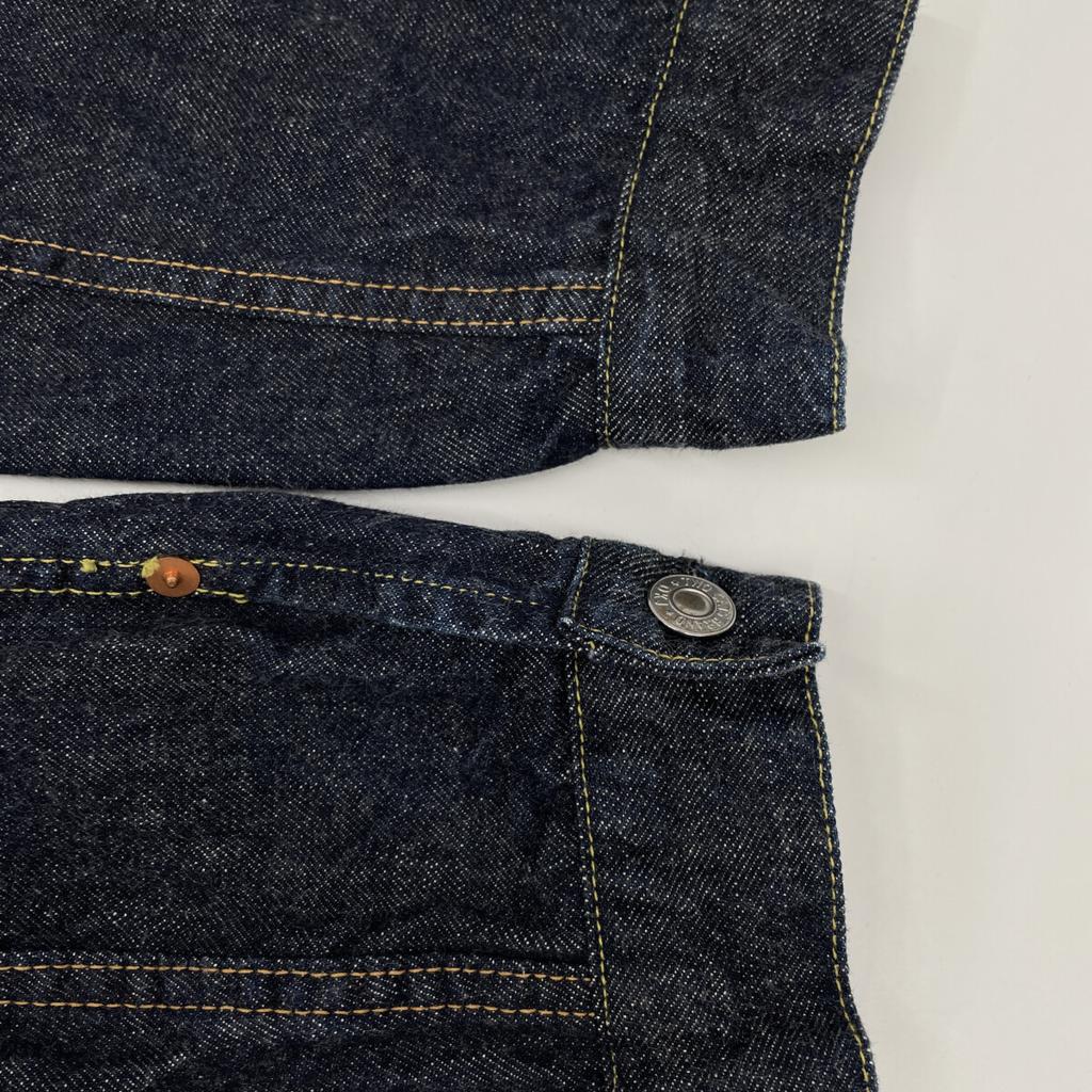 TCB JEANS&CO. Indigo Cotton Cinch Bag 30's 1st Denim Jacket T-Back Old Style Jacket 40 IndigoUsed