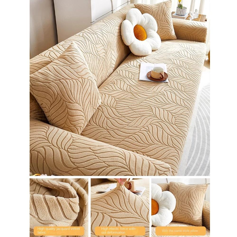 Couch Cover Latest Jacquard Design High Stretch Sofa Covers for Cushion Couch, Pet Dog Cat Proof Slipcover Non Slip Magic Elastic Furniture Protector