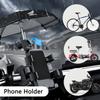ARE1 360° Rotatable Motorcycle Umbrella Phone Holder Bicycle Moto Mobile Mounts for Honda NSS350 CB CBR PCX CB500X CB500F CB500X 500F