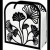 Ginkgoblatt Metall Serviettenhalter, Elegante Schreibtisch-Taschentuchbox für Hotels und Pensionen