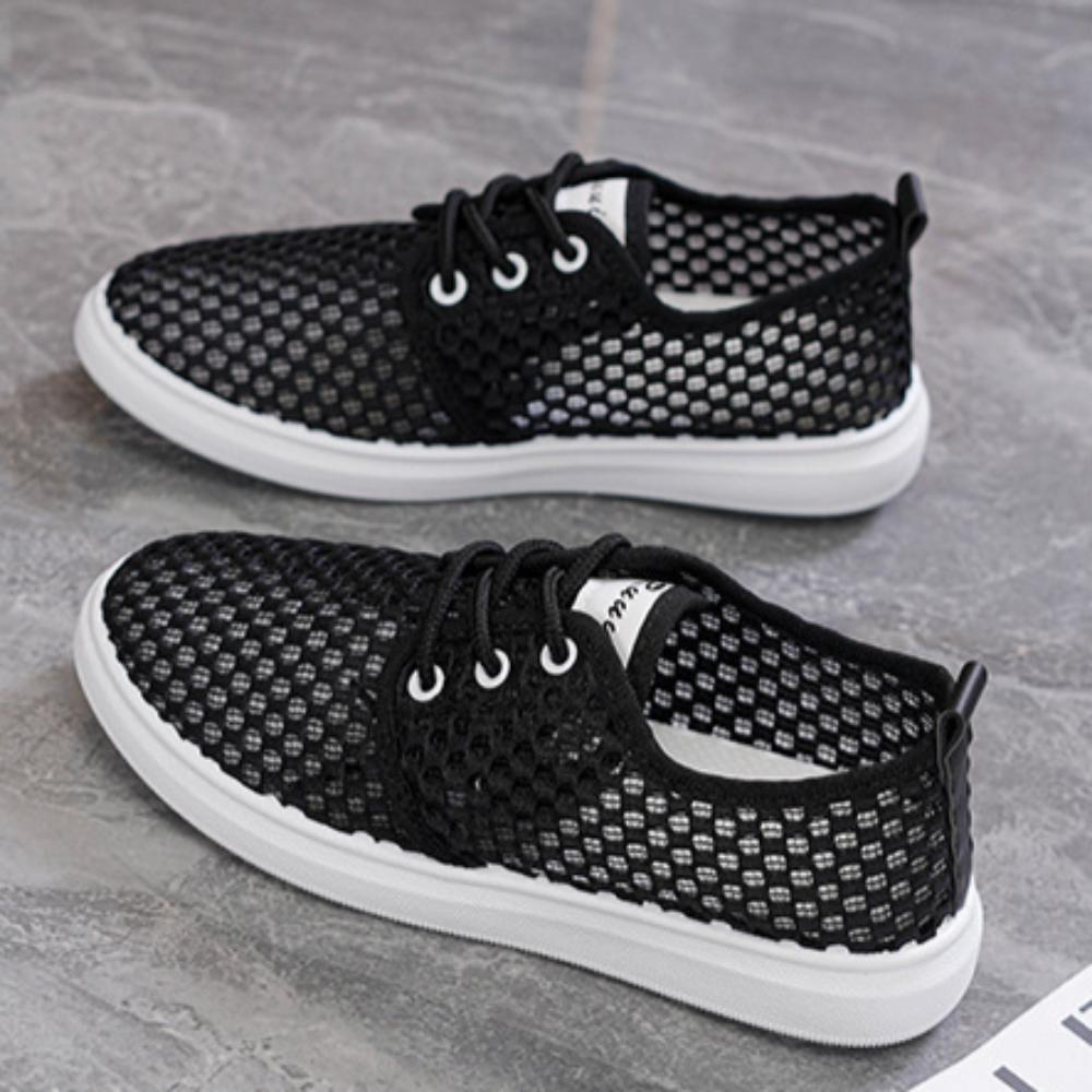 Summer Women's Non-slip Flying Woven Shoes Sports Shoes Breathable Fitness Running Casual Shoes