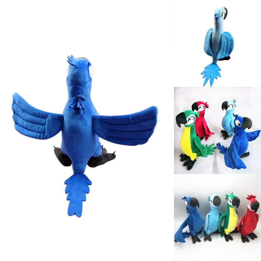 Adorable 30cm Rio Movie Plush Toy Parrot Bird Stuffed Animal Doll Perfect For Kids