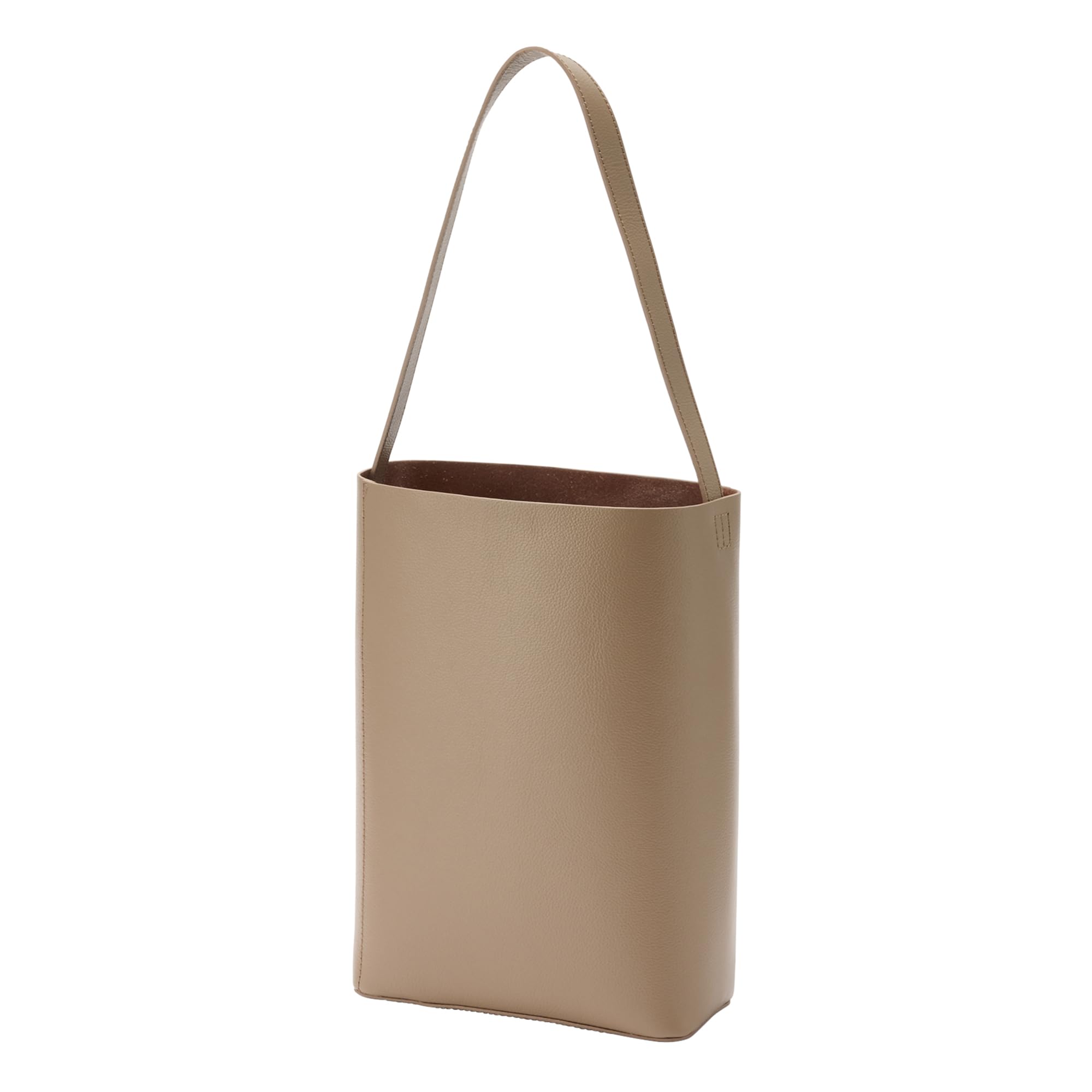 

MUJI Natural Leather Grayish Brown One-Shoulder Bag, Unisex, EGB57A5A,