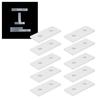 10Pcs Aluminum Joining Plate 2 Hole Flat Aluminum Flat Connecting Plate 3030 Reinforcement Plate Vertical Connection Tool