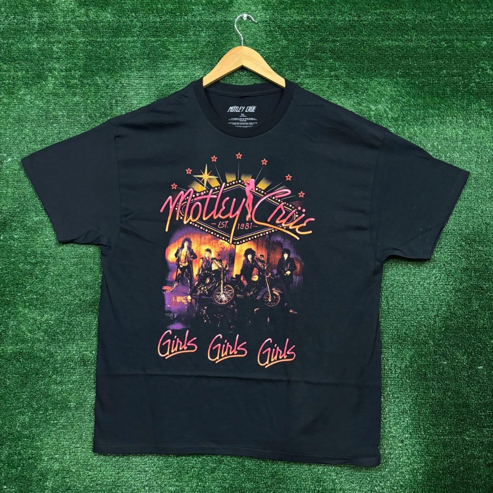 

Футболка Motley Crue Girls Girls Girls Хэви-метал Группа Размер Extra Large L