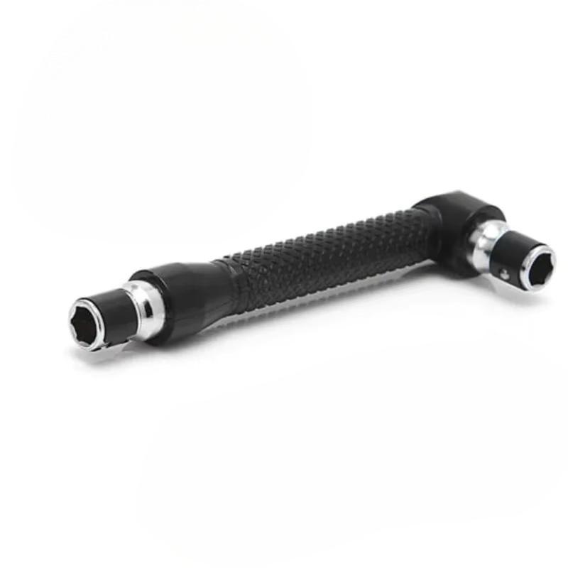 Double Headed Socket Wrench 7-Letter L-Shaped Wrench 6.35 Wind Screwdriver Screwdriver Head Extension Rod Multi-Function Tool
