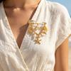 Lovely Beach Themed Alloy Brooch Featuring Shell And Starfish Decorative Chain Chest Flower For Casual Wear