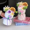 Creative Handmade Diy Crochet Flower Valentine'S Day Bouquet Birthday Graduation Gifts Bouquet For Girl New Year Party Gift