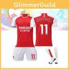 Camiseta de fútbol local del Arsenal 2023-24, ropa deportiva, tejido de poliéster, tallas para niños y adultos