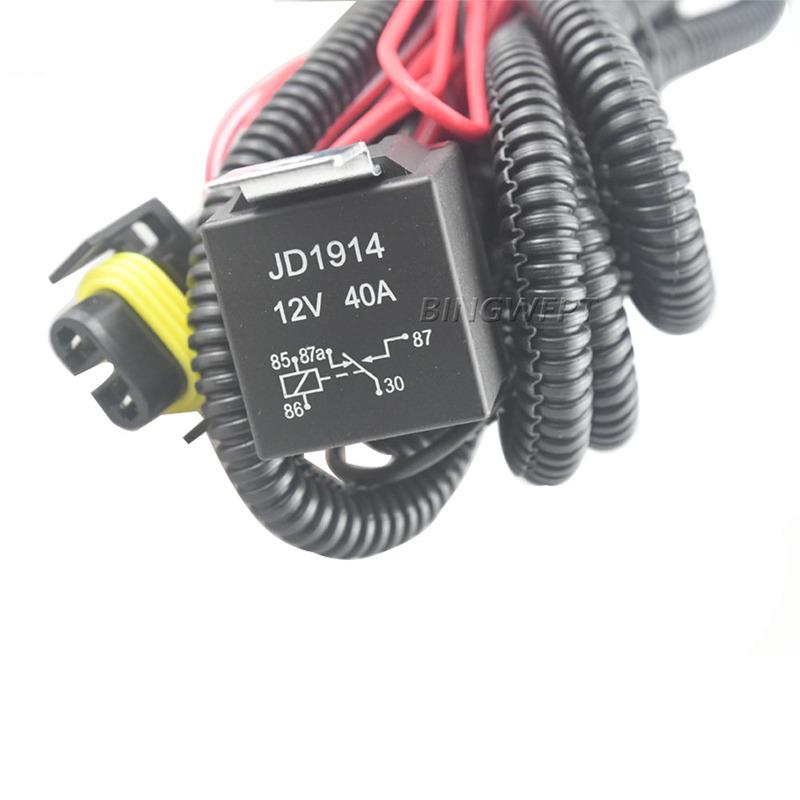 High Quality For VW New Polo Golf Jetta MK5 MK6 Skoda Octavia Fog Light Lamp Wires Harness Cable With Fuse Car Accessories 12V