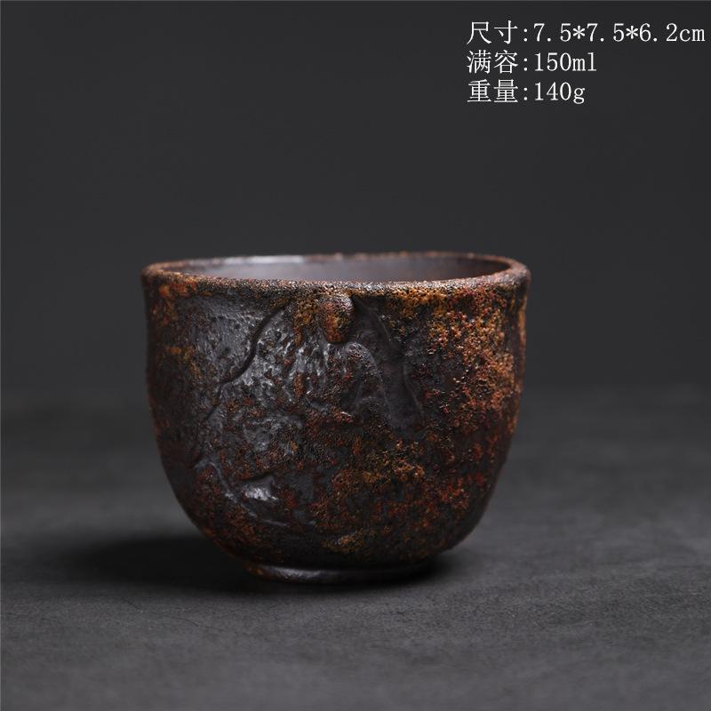 Ceramic Master Cup Merchandise Dunhuang Teacup Retro Household Ceramic Cup Bodhi Cup Kung Fu Teacup Personal Tea Cup