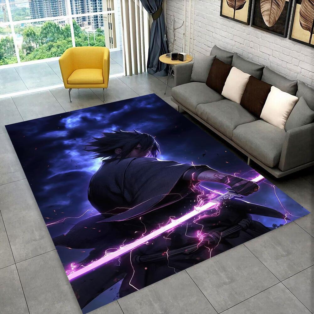 3D Kober N-Naruto Kreslený Anime I-Itachi pro Hernu Ložnici Obývací Pokoj Pohovku Domácí Dekorace, Dětský Koberec Protiskluzová Podložka