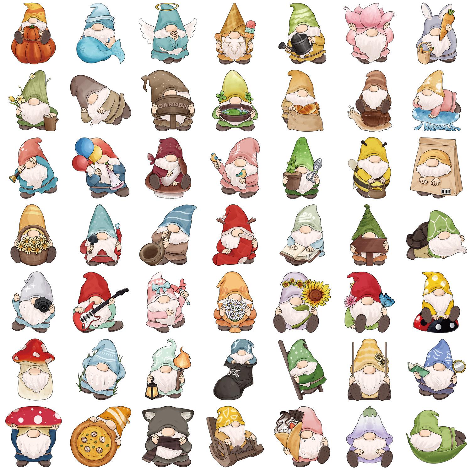 

50 Cartoon New Style Gnome Villain Graffiti Stickers Decorate Guitar Notebook Suitcase DIY Waterproof