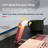 USB Mini Eye-Care Foldable Clip-On Reading Light Portable Book Lamp for Students Compact Travel Adjustable Desk Lamp