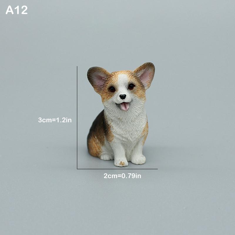 Simulation Corgi Hund Auto Armaturenbrett Dekoration Niedlicher Hund Auto Armaturenbrett Dekoration Ornament Harz Hund Figur Heim Büro Deko