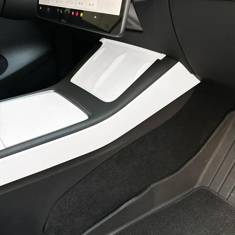 For Tesla Model 3 Highland Model Y Juniper Center Console Side Panel ABS Dashboard Cover Car Door Panel Trim Interior Accessorie