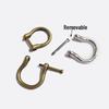 Boucle amovible en D en forme de U pour sacs pour femmes - Accessoire de quincaillerie DIY