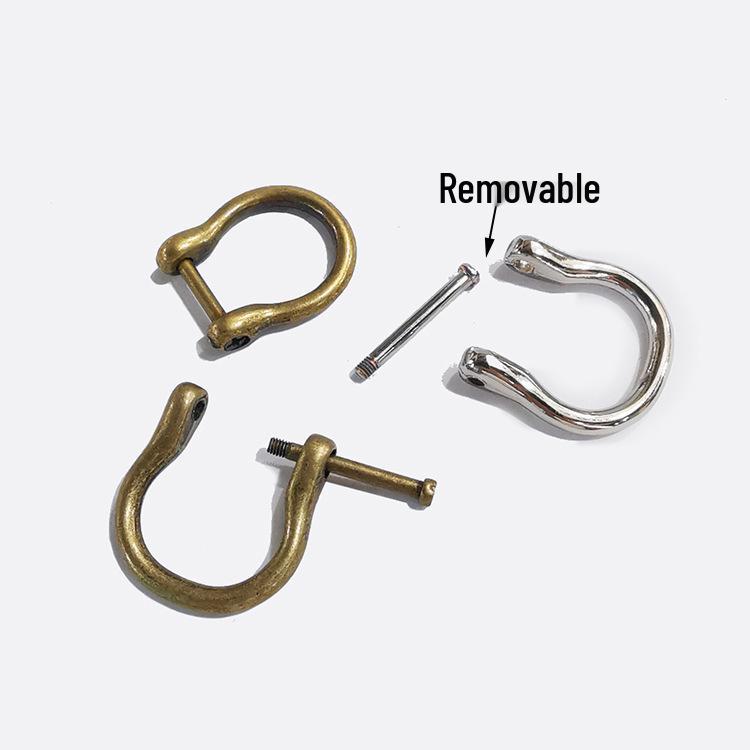 Boucle amovible en D en forme de U pour sacs pour femmes - Accessoire de quincaillerie DIY