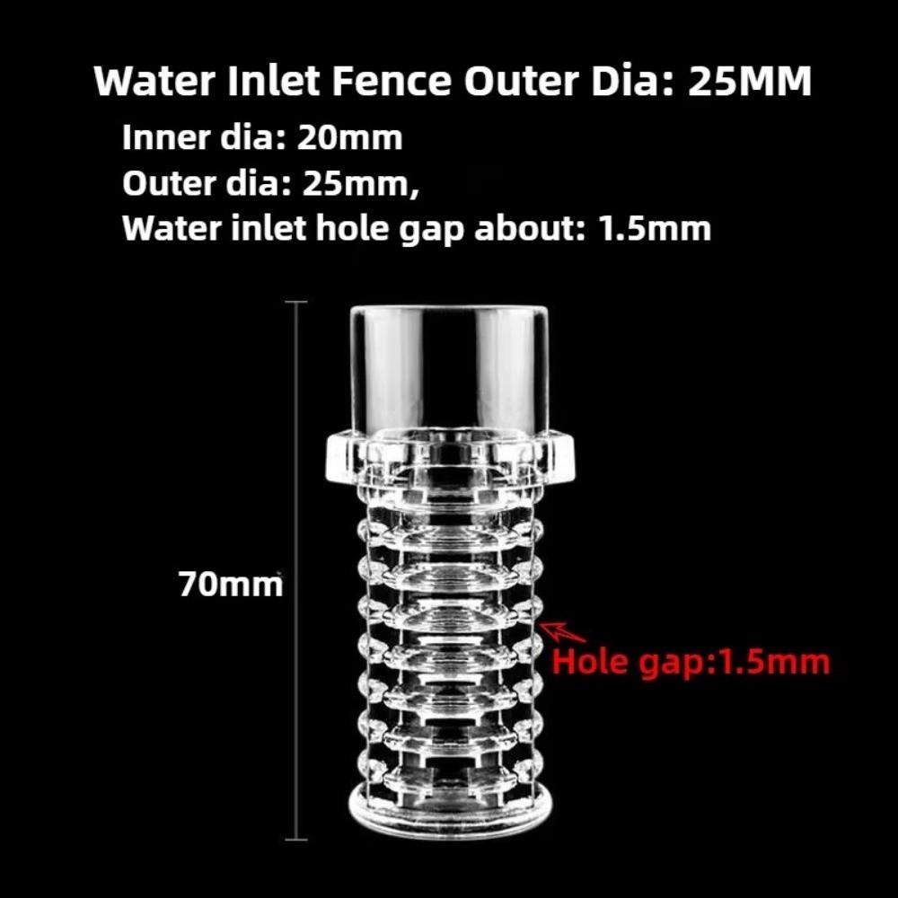 1pcs Acrylic Acrylic Pervious Flower Basket Transparent Outer Diameter 20/25mm Fish Tank Water Inlet Fence